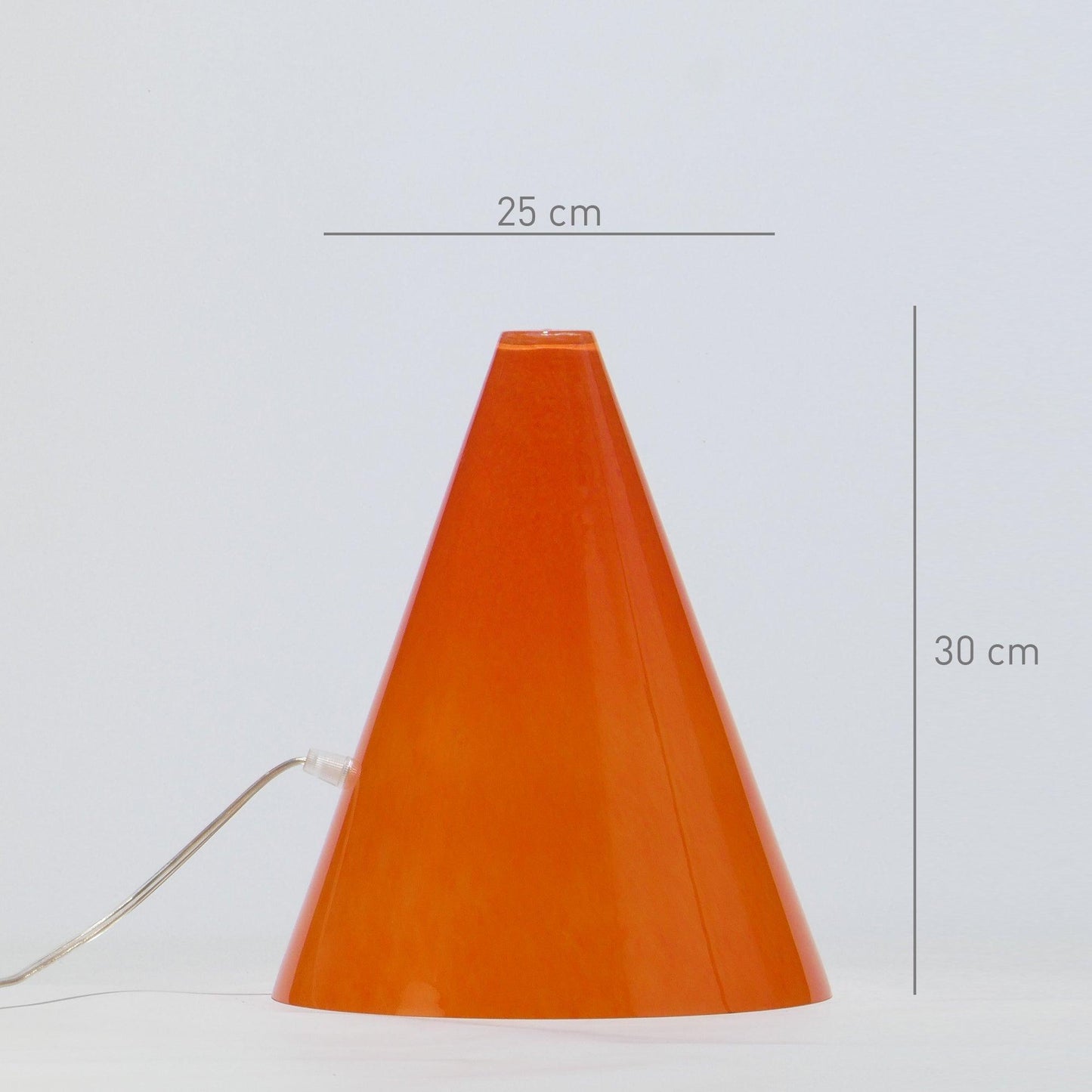 Candeeiro de mesa GEOMETRIC Cone Laranja