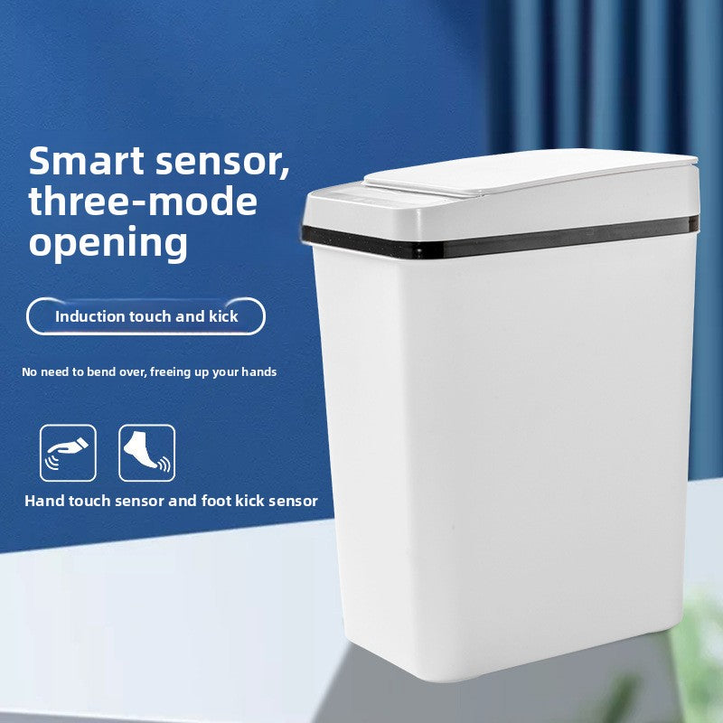 Motion Sensor Smart Trash Can with Foot Pedal