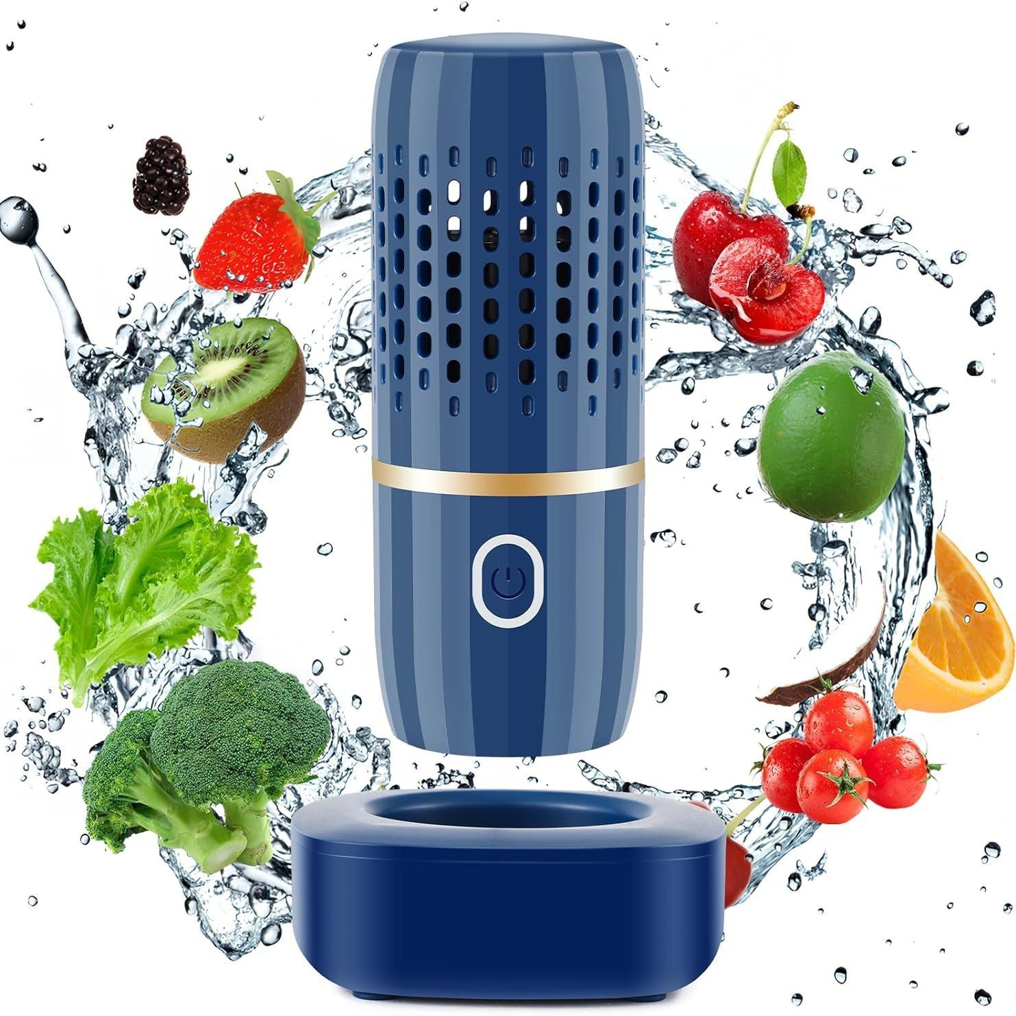 Wireless Capsule  Cleaning Purifier, Portable Vegetable Washing Machine