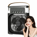 Portable USB Desk Fan with Humidifying Spray Function
