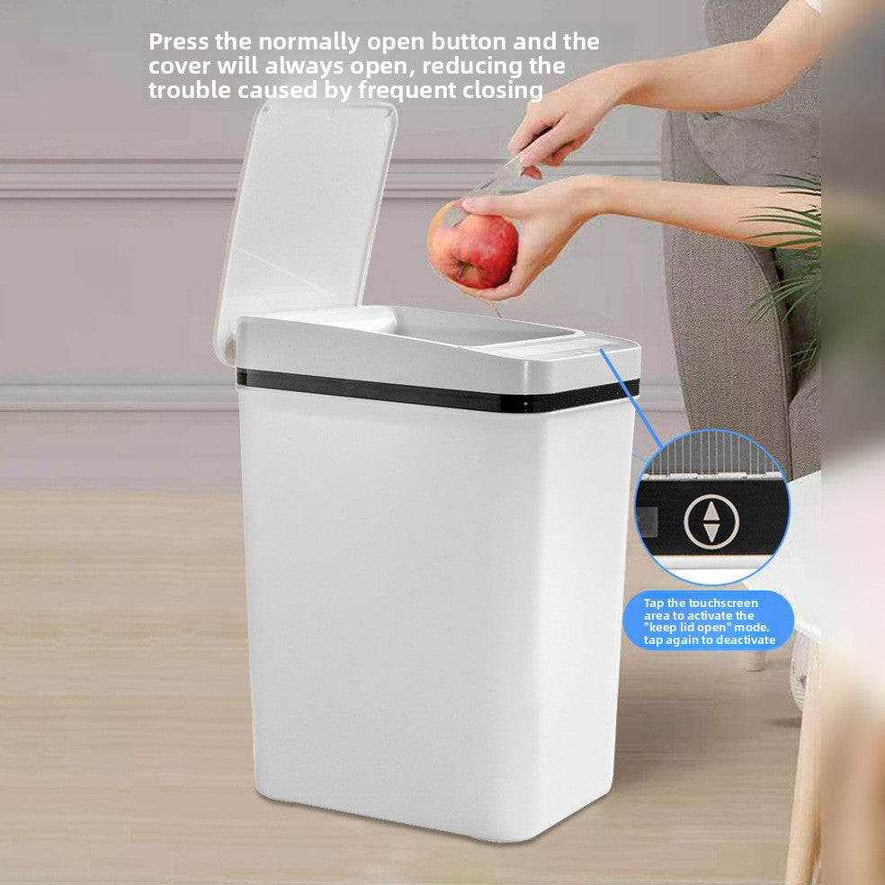 Motion Sensor Smart Trash Can with Foot Pedal