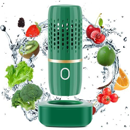 Wireless Capsule  Cleaning Purifier, Portable Vegetable Washing Machine