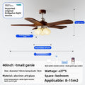 Vintage Style Ceiling Fan Light with Remote Control