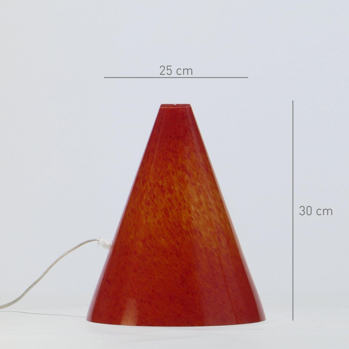 Candeeiro de mesa GEOMETRIC Cone Vermelho