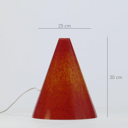 Candeeiro de mesa GEOMETRIC Cone Vermelho