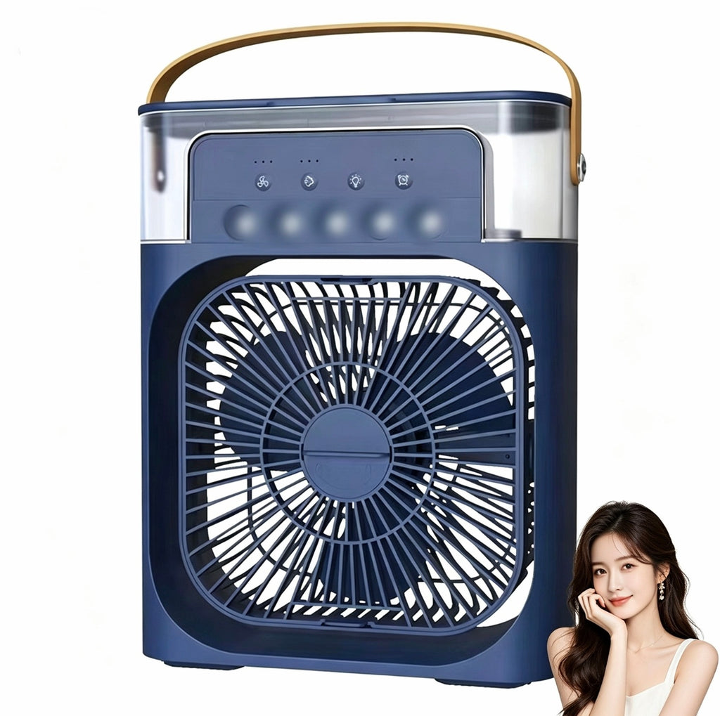 Portable USB Desk Fan with Humidifying Spray Function