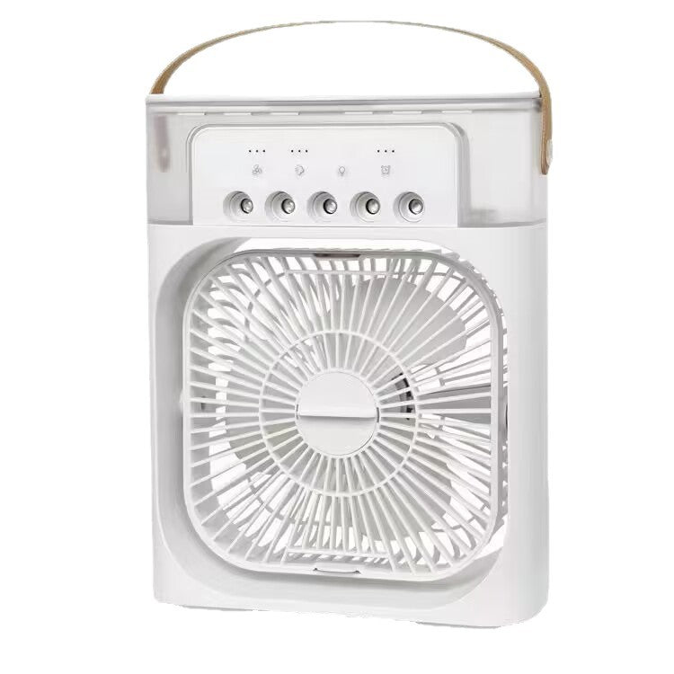 Portable USB Desk Fan with Humidifying Spray Function